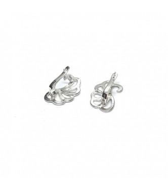 E000907 Genuine Sterling Silver Stylish Earrings Solid Hallmarked 925 Handmade